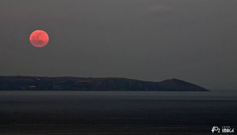 Blood moon over Rame Head - © Ian Foster / fozimage 4th April 2015 - Blood moon over Rame Head - © Ian Foster / fozimage