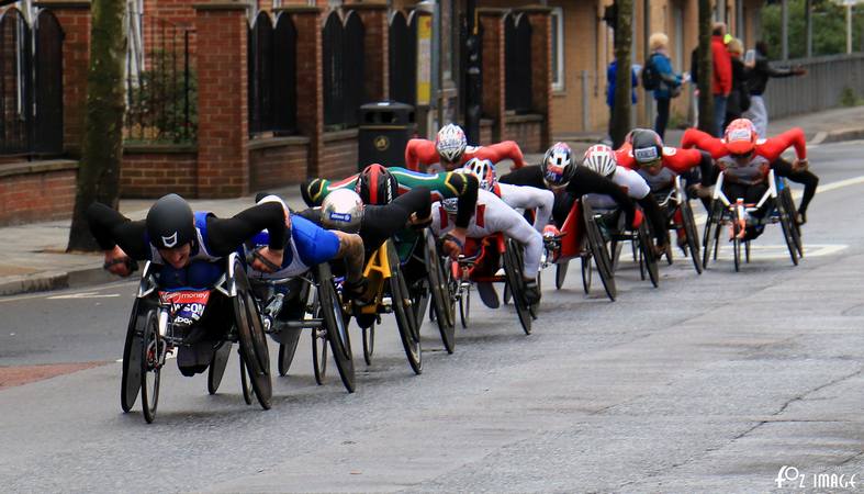 Wheelchair athletes by Surrey Quay - © Ian Foster / fozimage 26th April 2015 - Wheelchair athletes by Surrey Quay - © Ian Foster / fozimage